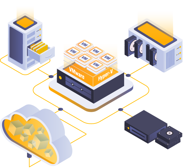 Hyper-V and VMware vSphere backup